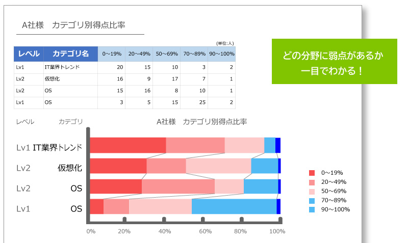 ITスキル診断サービス　サマリーレポート