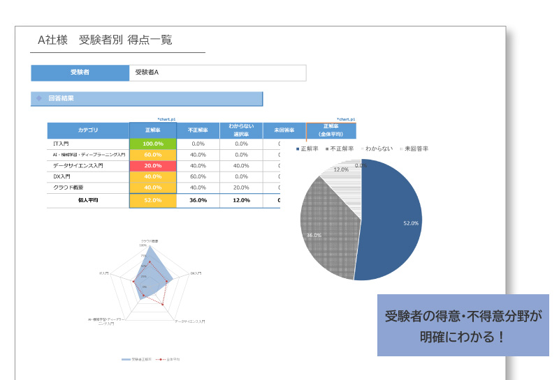 ITスキル診断サービス　個人レポート